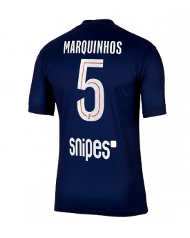 Billige Fotballdrakt Paris Saint-Germain Marquinhos #5 Replika Hjemmedrakt 2025-26 Kortermet